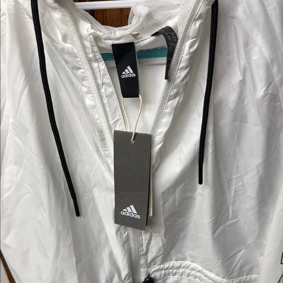 adidas White rain jacket - Picture 4 of 8